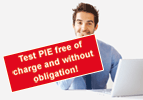 Test PIE free of charge and without obligation!